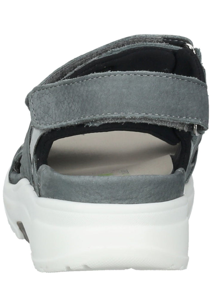 Waldläufer Wanderschuhe Leder/Textil Blau/Grau