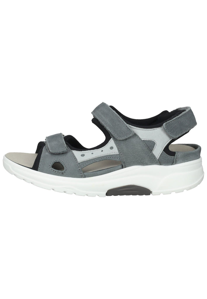 Waldläufer Wanderschuhe Leder/Textil Blau/Grau