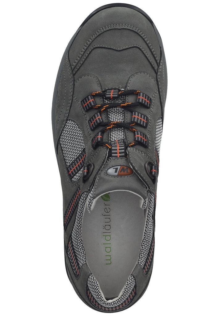 Waldläufer Wanderschuhe Leder/Textil Grau/Silber