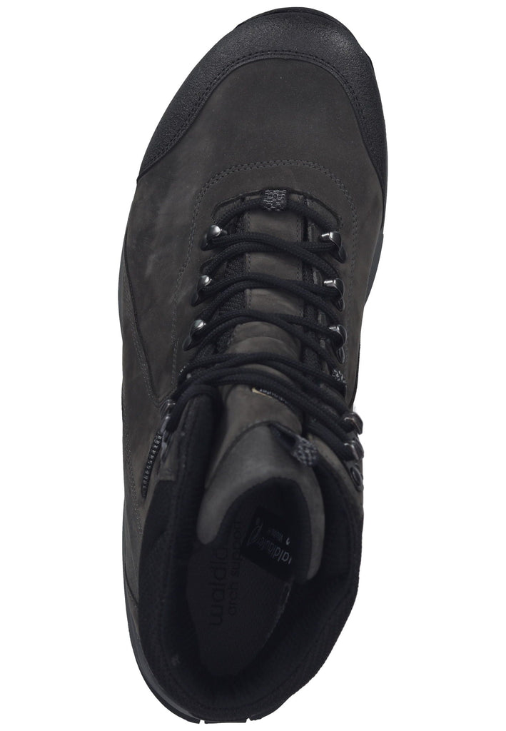 Waldläufer Wanderschuhe Leder/Textil Schwarz