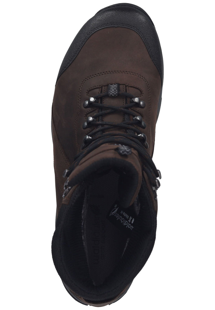 Waldläufer Wanderschuhe Leder/Textil Schwarz/Braun