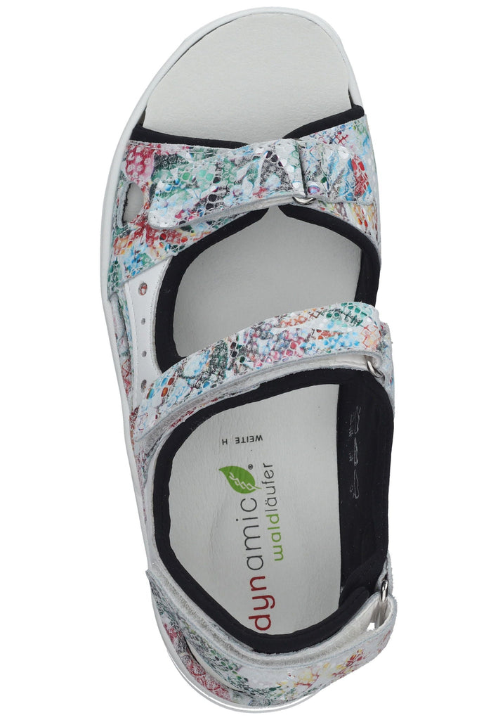 Waldläufer Wanderschuhe Leder/Textil Weiß Kombi