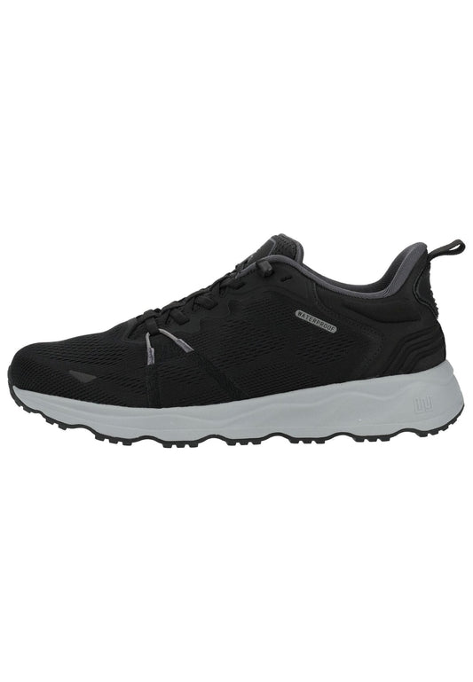 Waldläufer Wanderschuhe Textil Schwarz/Weiß