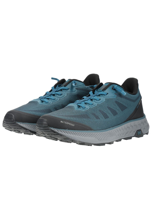 Waldläufer Wanderschuhe Textil Türkis/Grau