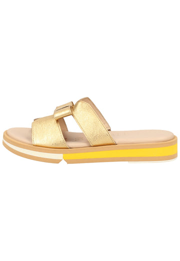 Pantoletten Wonders Pantoletten Leder Gold