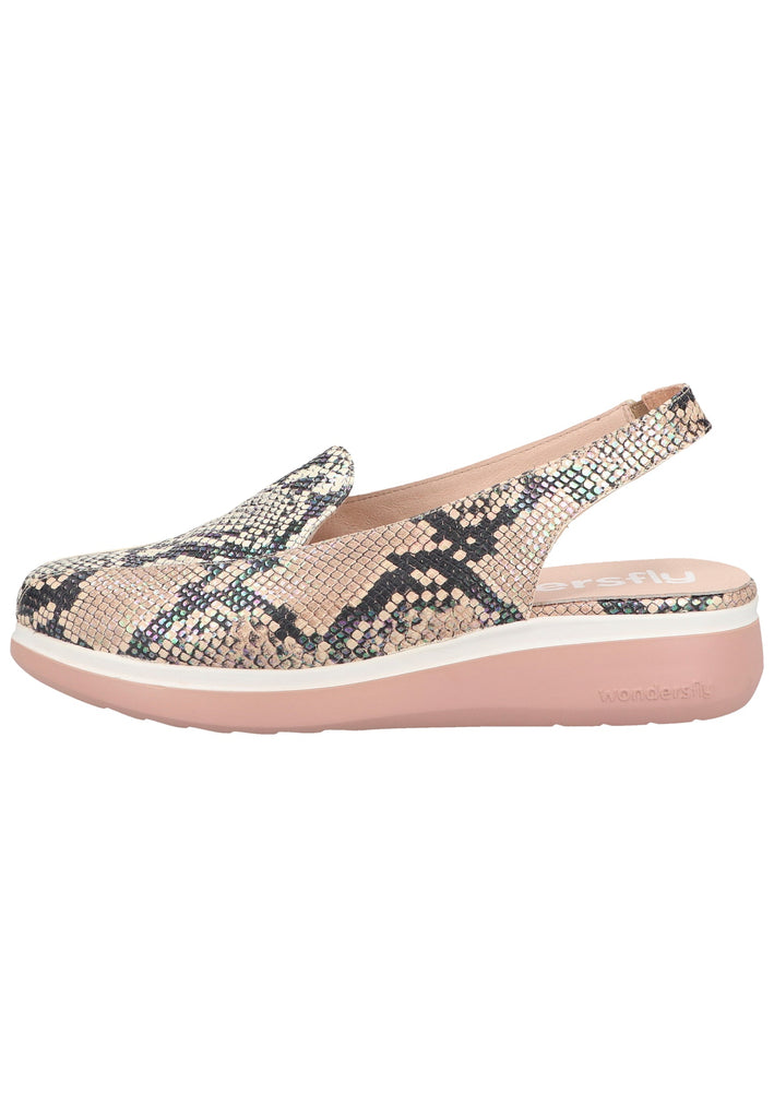 Slipper Wonders Slipper Leder Beige/Weiß