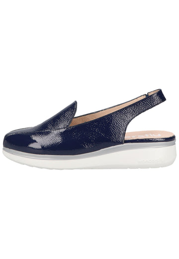 Slipper Wonders Slipper Leder Blau Lack