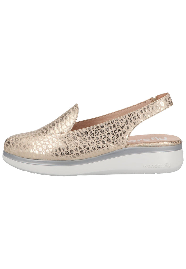 Slipper Wonders Slipper Leder Platin