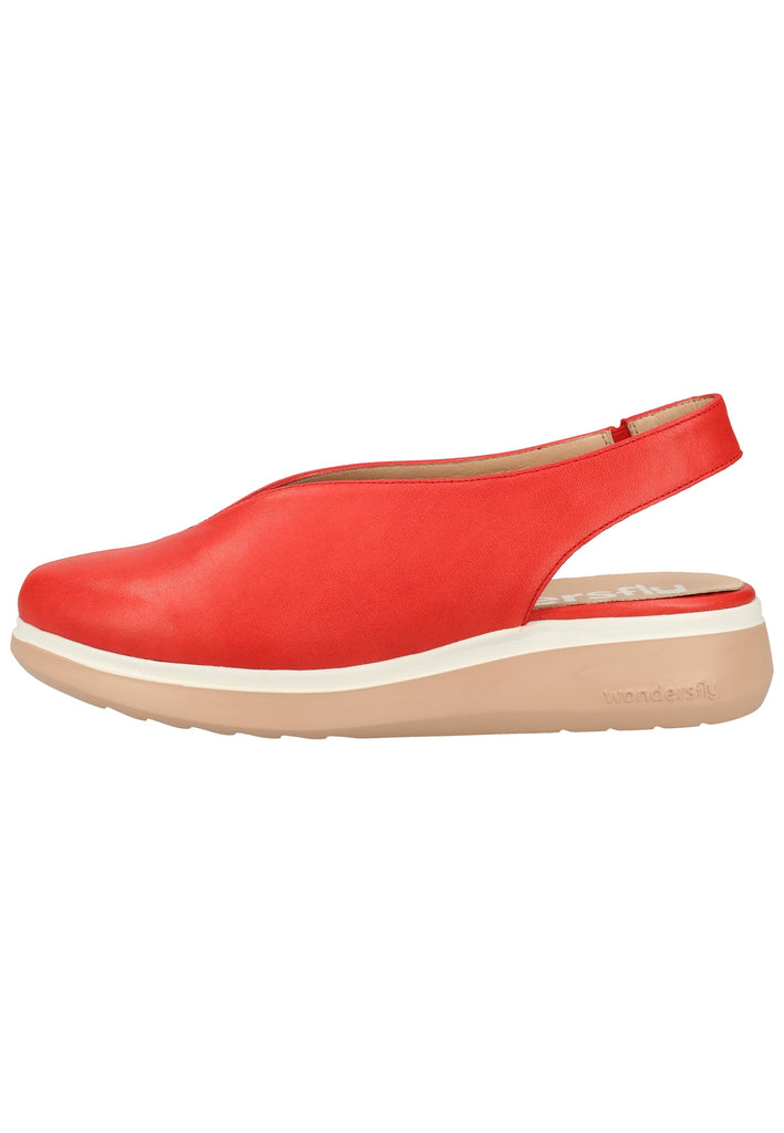 Slipper Wonders Slipper Leder Rot