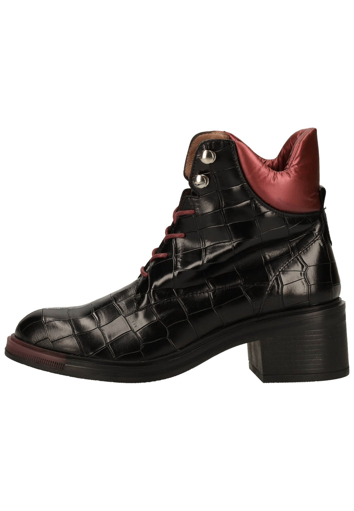 Stiefeletten Wonders Stiefelette Leder/Nylon Schwarz