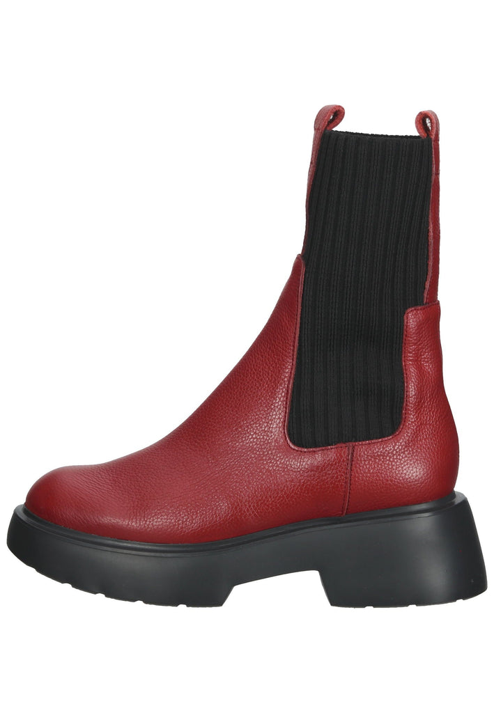 Stiefeletten Wonders Stiefelette Leder Rot/Schwarz